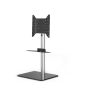 JUST BY SPECTRAL TV-Stand Just.Stand TV610SP für TV bis 65''. Glasboden in Schwarzglas und Universal Soundbar Ablage TV-Stände