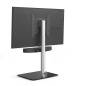 JUST BY SPECTRAL TV-Stand Just.Stand TV610SP für TV bis 65''. Glasboden in Schwarzglas und Universal Soundbar Ablage TV-Stände