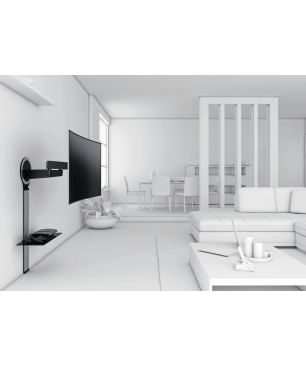 VOGELS NEXT 7345 Wandhalterung, Schwarz