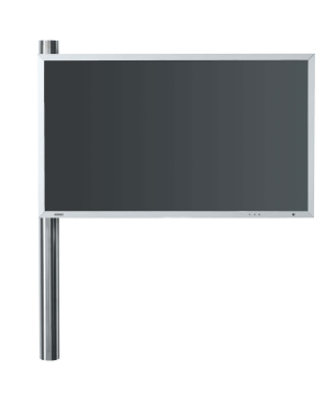 WISSMANN RAUMOBJEKTE solution art 123 Gr. 2 TV-Wandhalterung, Edelstahl