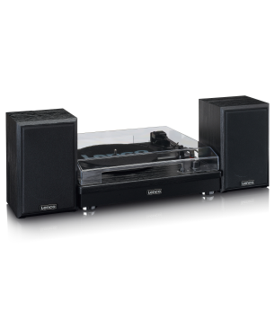 LENCO LS-101BK - Holz-Bluetooth - Plattenspieler Schwarz