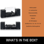 LENCO LS-101BK - Holz-Bluetooth - Plattenspieler Schwarz