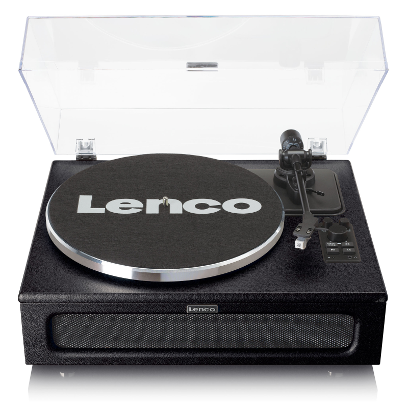 LENCO LS-430BK - 4 eingebaute Lautsprechern - Bluetooth Plattenspieler Schwarz