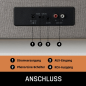 LENCO LS-440GY - 4 eingebaute Lautsprecher - Plattenspieler Grau