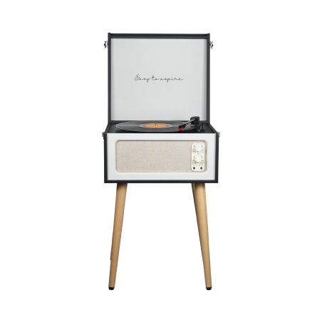 PRIXTON Detroit Plattenspieler Schwarz