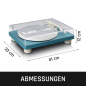 LENCO LS-50TQ - Eingebaute Lautsprecher - Plattenspieler Türkis