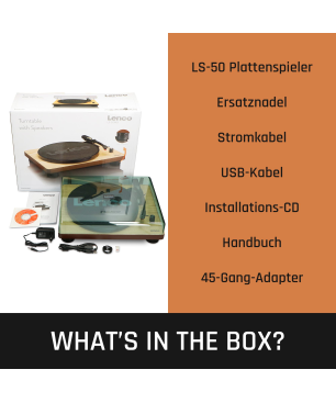 LENCO LS-50TQ - Eingebaute Lautsprecher - Plattenspieler Türkis