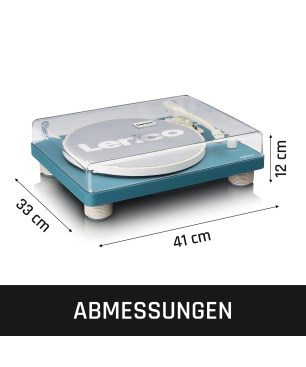 LENCO LS-50TQ - Eingebaute Lautsprecher - Plattenspieler Türkis