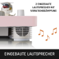 LENCO LS-50PK - Eingebaute Lautsprecher - Plattenspieler Pink