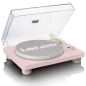 LENCO LS-50PK - Eingebaute Lautsprecher - Plattenspieler Pink