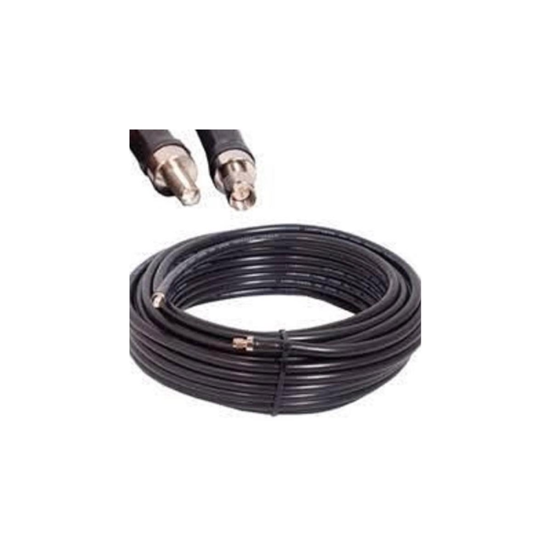 VARIA GROUP CAB-CLF400-20M-SMAM-SMAF Antennenkabel, Schwarz