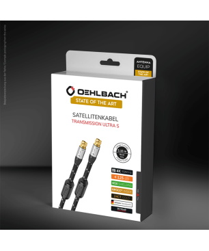 OEHLBACH Transmission Ultra S High End Antennenkabel, 1 x Antennenkabel, 1 x Infobroschüre