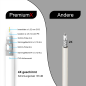 PREMIUMX 4x 100m BASIC Koaxialkabel 135dB 4-fach SAT Koax Kabel 40x F-Stecker Antennenkabel