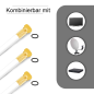 PREMIUMX 4x 100m BASIC Koaxialkabel 135dB 4-fach SAT Koax Kabel 40x F-Stecker Antennenkabel