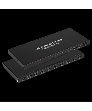 KABELBUDE HDMI Verteiler 1x IN - 8x OUT, 4K2K 60Hz Umschalter & Verteiler