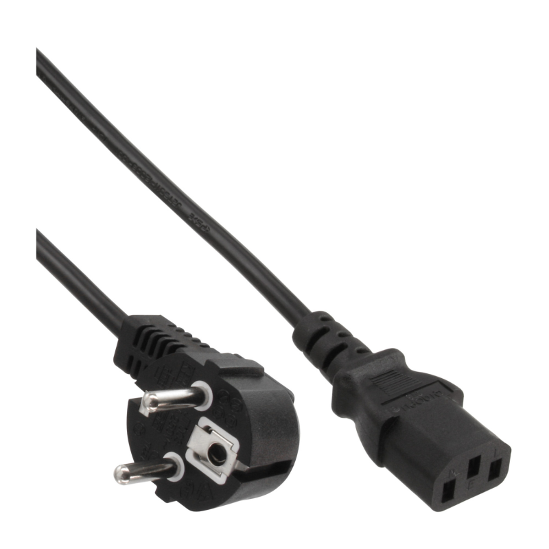 INLINE Kabel Kaltgerätekabel Deutschland/EU Stromkabel extern 1 m