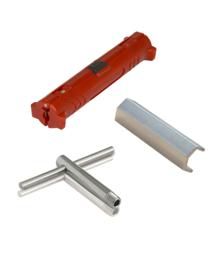 PREMIUMX 500m BASIC Koaxialkabel 135dB 4-fach SAT Koax Kabel Montage-Set Antennenkabel, Weiß