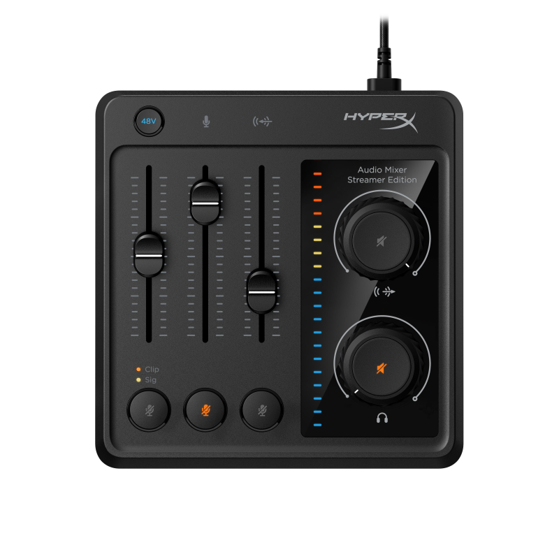 HYPERX 73C12AA Audio Mixer, Schwarz HYPERX 73C12AA Audio Mixer, Schwarz