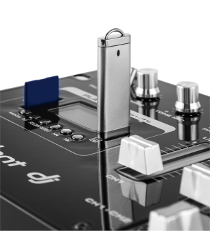 RESIDENT DJ DJ405USB-BK 4-Kanal Mischpult, Schwarz
