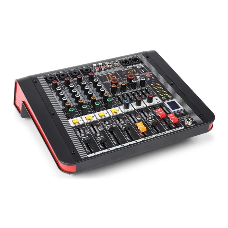 POWER DYNAMICS PDM-M404A 4-Kanal Mischpult, Schwarz