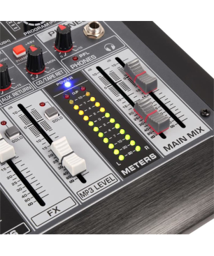 POWER DYNAMICS PDM-S804 8-Kanal Mischpult, Schwarz