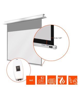 CELEXON Deckeneinbau Pro+ Deckeneinbauleinwand 200 x 150 cm