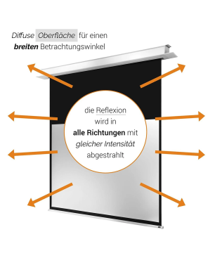 CELEXON Deckeneinbau Pro+ Deckeneinbauleinwand