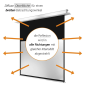 CELEXON Deckeneinbau Pro+ Deckeneinbauleinwand
