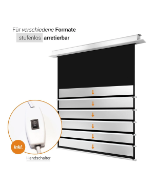 CELEXON Deckeneinbau Pro+ Deckeneinbauleinwand
