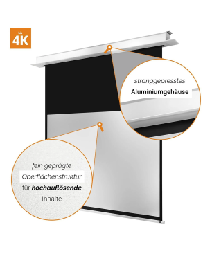 CELEXON Deckeneinbau Pro+ Deckeneinbauleinwand