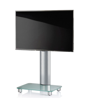 VCM Tosal TV-Standfuß Silber/Mattglas