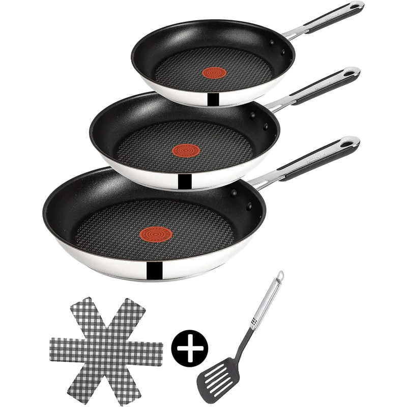 TEFAL E30 Jamie Oliver 6Tlg Pfannenset (Edelstahl, Beschichtung: Titanium)