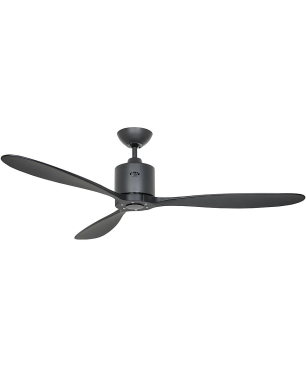 CASAFAN Aeroplan Eco Deckenventilator Schwarz (27 Watt, 132 cm)