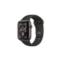 APPLE Watch Series 4 (GPS + Cellular) 40 mm Smartwatch Aluminium Kunststoff, 130-200 mm, Armband: Schwarz, Gehäuse: Dunkelgrau