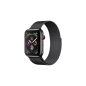 APPLE Watch Series 4 (GPS + Cellular) 40 mm Smartwatch Edelstahl Milanaise, 130-200 mm, Armband: Schwarz, Gehäuse: Schwarz