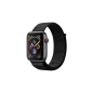 APPLE Watch Series 4 (GPS + Cellular) 44mm Smartwatch Aluminium gewebtes Nylon, 140-210 mm, Gehäuse: Dunkelgrau