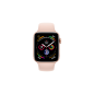 APPLE Watch Series 4 (GPS + Cellular) 44mm Smartwatch Aluminium Kunststoff, 140-210 mm, Armband: Sandrosa, Gehäuse: Gold