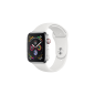 APPLE Watch Series 4 (GPS + Cellular) 44mm Smartwatch Edelstahl Kunststoff, 140-210 mm, Armband: Weiß, Gehäuse: Silber
