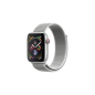 APPLE Watch Series 4 (GPS + Cellular) 44mm Smartwatch Aluminium gewebtes Nylon, 140-210 mm, Armband: Silber, Gehäuse: Silber