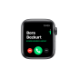 APPLE Watch Nike Series 5 40mm Smartwatch Aluminium Fluorelastomer, 130 - 200 mm, Armband: Anthrazit Schwarz, Space Grey