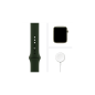 APPLE Watch Series 6 (GPS + Cellular) 44mm Smartwatch Edelstahl Fluorelastomer, 140 - 210 mm, Armband: Zyperngrün, Gehäuse: Gold