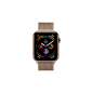 APPLE Watch Series 4 (GPS + Cellular) 44mm Smartwatch Edelstahl Milanaise, 145-220 mm, Armband: Gold, Gehäuse: Gold