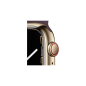 APPLE Watch Series 7 (GPS + Cellular) 45mm Smartwatch Fluorelastomer, 140 - 220 mm, Armband: Dunkelkirsch, Gehäuse: Gold