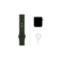 APPLE Watch Series 6 (GPS + Cellular) 40mm Smartwatch Edelstahl Fluorelastomer, 130 - 200 mm, Armband: Zyperngrün, Gehäuse: Gold