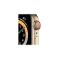 APPLE Watch Series 6 (GPS + Cellular) 40mm Smartwatch Edelstahl Fluorelastomer, 130 - 200 mm, Armband: Zyperngrün, Gehäuse: Gold