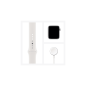 APPLE Watch Series 6 (GPS + Cellular) 44mm Smartwatch Aluminium Fluorelastomer, 140 - 210 mm, Armband: Weiß, Gehäuse: Silber