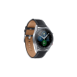 SAMSUNG Galaxy Watch3 45 mm LTE & Bluetooth Smartwatch Edelstahl Echtleder, Größe M/L (145 - 205 mm), Mystic Silver/Black