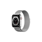 APPLE Watch Series 6 (GPS + Cellular) 40mm Smartwatch Edelstahl Edelstahl, 130 - 180 mm, Armband: Silber, Gehäuse: Silber