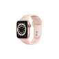 APPLE Watch Series 6 (GPS + Cellular) 40mm Smartwatch Aluminium Fluorelastomer, 130 - 200 mm, Armband: Pink, Gehäuse: Gold