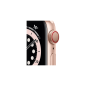 APPLE Watch Series 6 (GPS + Cellular) 40mm Smartwatch Aluminium Fluorelastomer, 130 - 200 mm, Armband: Pink, Gehäuse: Gold